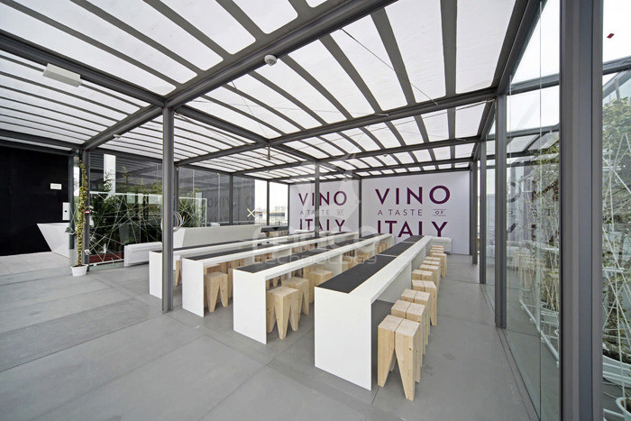 Terrazza padigione vino Milano-EXPO 2015