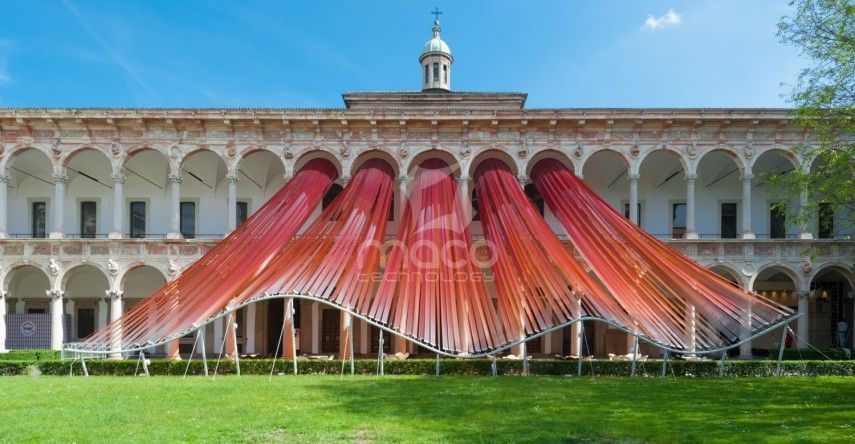 Installazione Milano Statale in ETFE per fuorisalone 2016 - Invisible Borders