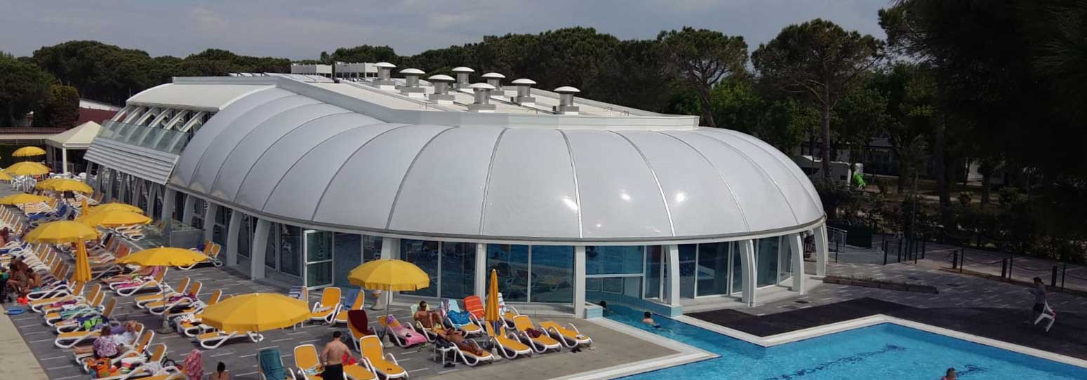 etfe in architettura esempio piscina